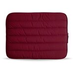 Чехол Bustha Puffer Sleeve Nylo/Leather для Macbook Air/Pro 13 (18/20) , цвет малиновый - изображение