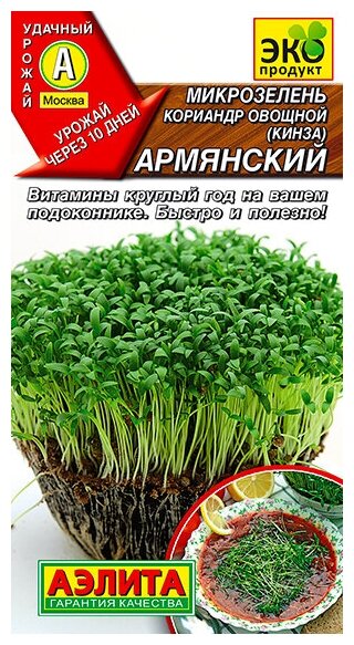 Семена Микрозелень Кориандр овощной Кинза Армянский 5 гр арт. 45124
