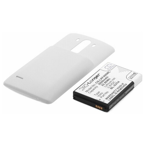 Усиленный аккумулятор для LG G3 D855, G3 D856 (BL-53YH) белый аккумуляторная батарея для lg g3 d850 g3 d855 g3 stylus d690 bl 53yh