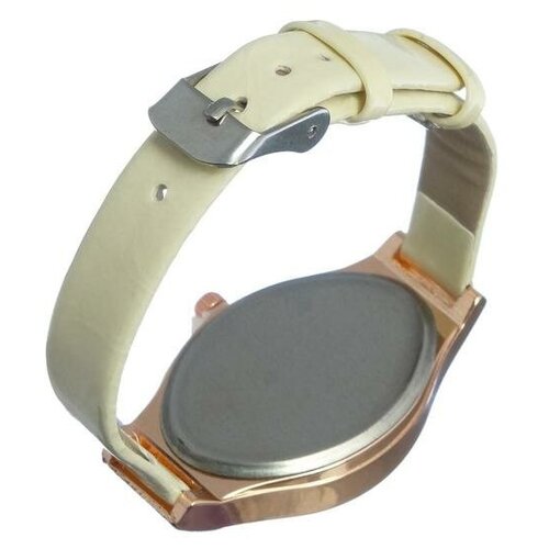 фото Часы наручные женские "затмение", ремешок из экокожи, черные