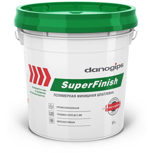 Шпатлевка DANOGIPS SuperFinish, белый, 28 кг шпатлевка danogips dano box 1 белый