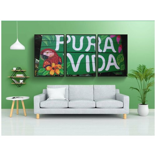 фото Набор модулных постеров для интерьера "коста рика, тропический лес, природа" 60x90 см. в тубусе, без рамки lotsprints