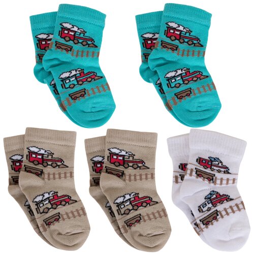 фото Комплект из 5 пар детских носков lorenzline микс 3, размер 6-8