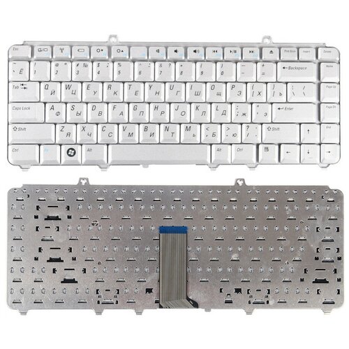 Клавиатура для Dell Inspiron 1420 1520 1521 1525 1546 PP25L PP26L NSK-D930R 0P458J серебряная 830₽