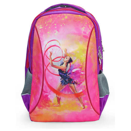 Рюкзак для гимнастики L (44*30*17) сиреневый/розовый