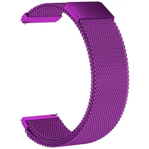 Ремешок металлический GSMIN Milanese Loop 22 для Honor Watch Magic 2 (Фиолетовый)