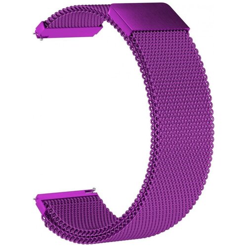 Ремешок металлический GSMIN Milanese Loop 22 для Honor Watch Magic 2 (Фиолетовый)