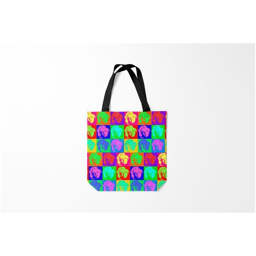 фото Сумка-шоппер / 40х40 см / популярные иллюстрации / модные pop art marilyn monroe burnettie