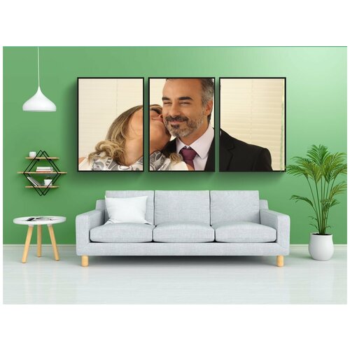 фото Набор модулных постеров для интерьера "счастливая пара, любовь, страсть" 60x90 см. в тубусе, без рамки lotsprints