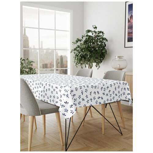фото Скатерть с фотопечатью 180 decorito "асиумара белый", серия паттерн - 145x180, декор, сервировка. скатерть на стол. новогодняя скатерть. скатерть на кухню.