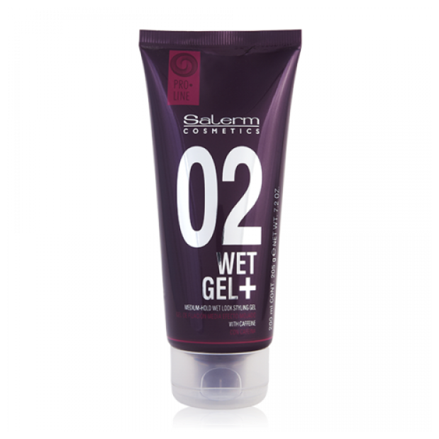 Salerm Гель средней фиксации с эффектом мокрых волос 200 мл - Wet Gel + Pro·Line