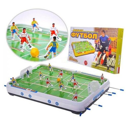Футбол настольный, большой, настольная игра, детская, плоские игроки, размер поля - 64 х 44 см.