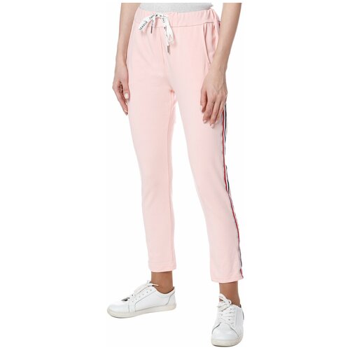 Брюки  Saxx летние, прямой силуэт, спортивный стиль, карманы, размер S, розовый