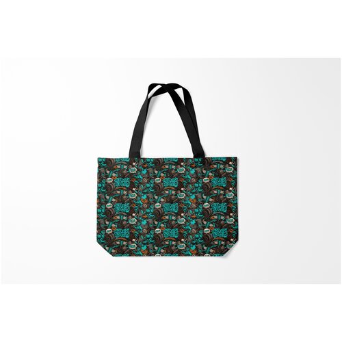 фото Сумка-шоппер / 46х35 см / популярные иллюстрации / граффити чувак на спорте burnettie