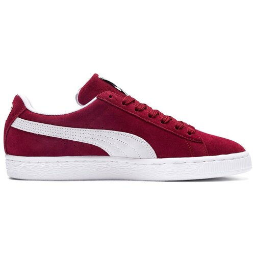 фото Кеды puma suede classic+, летние, натуральная замша, размер 44.5 eu, бордовый