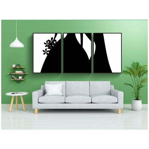 фото Набор модулных постеров для интерьера "невеста, пара, женский пол" 60x90 см. в тубусе, без рамки lotsprints