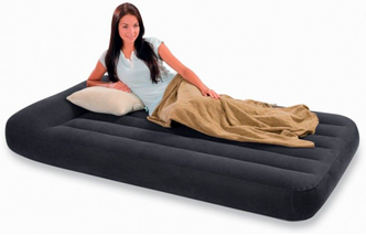 Надувной матрас Intex Pillow Rest Raised Bed Fiber-Tech 64141, темно-синий