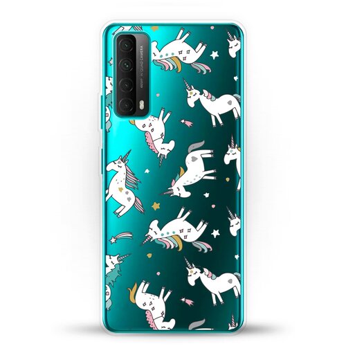 фото Силиконовый чехол единороги на huawei p smart 2021 andy & paul