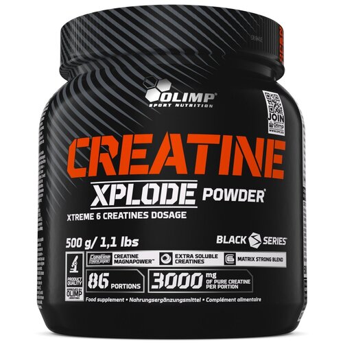 Креатин Olimp Sport Nutrition Xplode Powder, 500 гр. креатин olimp creatine monohydrate xplode powder 500 г апельсин дой пак 133 порции