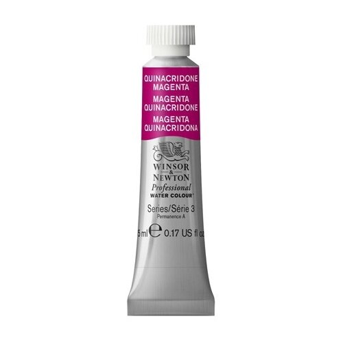 Winsor & Newton Акварель художественная Professional, 3 шт., хинакридоновый маджента