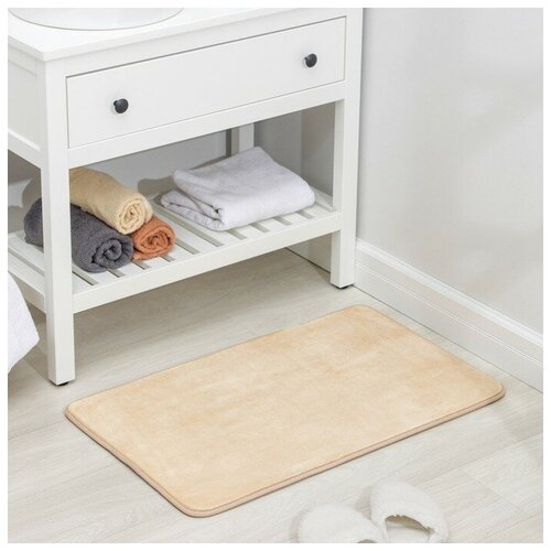 Коврик SAVANNA Memory foam, 50×80 см, цвет бежевый