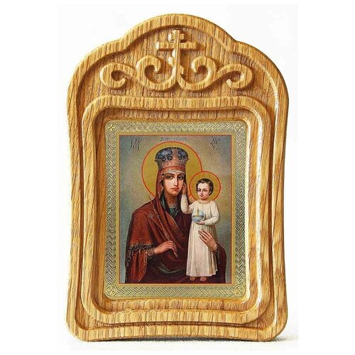 Икона Божией Матери Призри на смирение, резная рамка икона божией матери призри на смирение рамка с узором 14 5 16 5 см