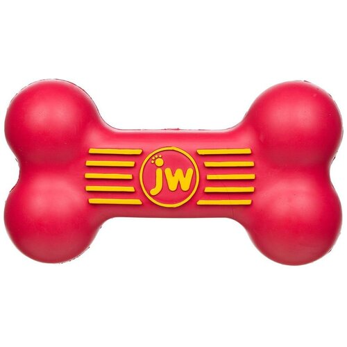 J.W. Игрушка для собак - Косточка с пищалкой, каучук, маленькая iSqueak Bone Sm Цвет:Синий, Оранжевый, Зеленый