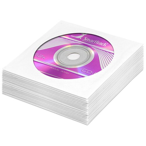 Диск SmartTrack CD-R 700Mb 52x в бумажном конверте с окном, 20 шт. диск mirex cd r 700mb maximum 52x в бумажном конверте с окном зеленый