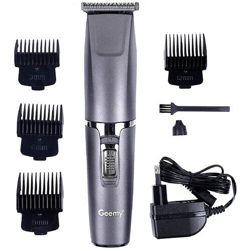 Машинка для стрижки Geemy GM-666 Тример для волос и бороды серый 269000₽