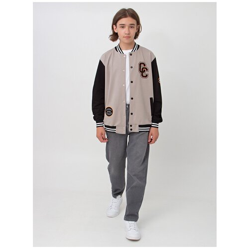 фото Бомбер толстовка для мальчика песочный, артикул bet 2974, размер 164 турция