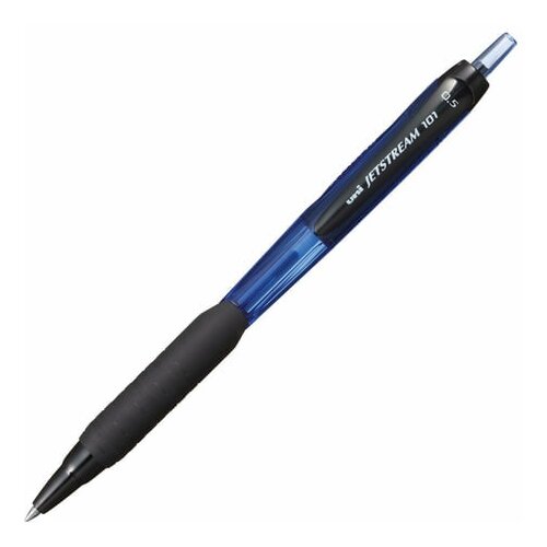 Купить Ручка шариковая автоматическая Uni Jetstream SXN-101-05 синяя, 0, 5 мм, грип (арт. 214159)