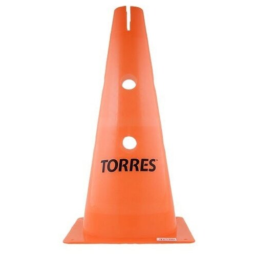 Конус тренировочный Torres TR1010 Высота 38 см Оранжевый/ конус тренировочный torres tr1010 пластик высота 38 см с отверстиями для штанги torres оранжевый