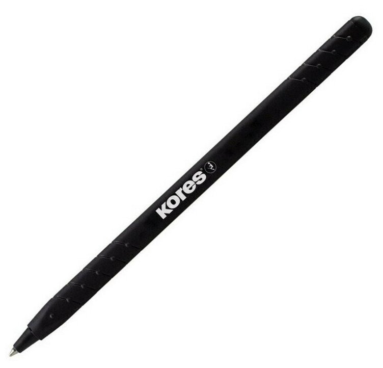 Ручка Ручка шариковая KORES K0R-M Super Slide 0,5мм треу. корп, черн. прорез. корп - 5 шт