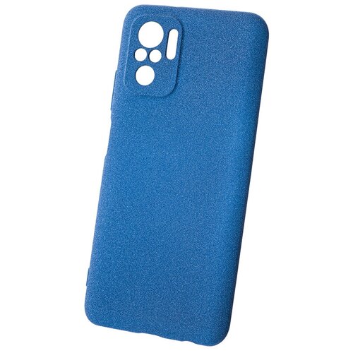 фото Панель-накладка newlevel fluff tpu hard blue для xiaomi redmi note 10/10s