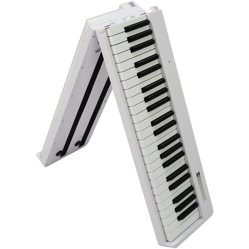 Портативное складное пианино с динамической клавиатурой PianoSolo Pro 3 White