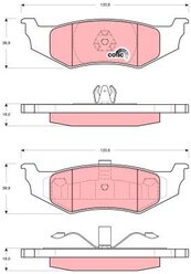 Дисковые тормозные колодки TRW GDB4119 для Chrysler Concorde, Chrysler PT Cruiser, Dodge Neon (4 шт.)