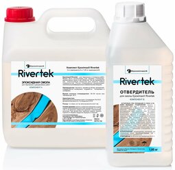 Эпоксидная смола EpoximaxX для объемных заливок Rivertek EMRVRTK4100 4050 г (2 шт.) прозрачный