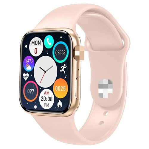 Cмарт часы PALEOHORA M36Plus PRO7 45мм Full touch LED экран Беспроводная зарядка Прием звонков Мониторинг сна Тонометр Пульсоксиметр ЭКГ Золото 239000₽