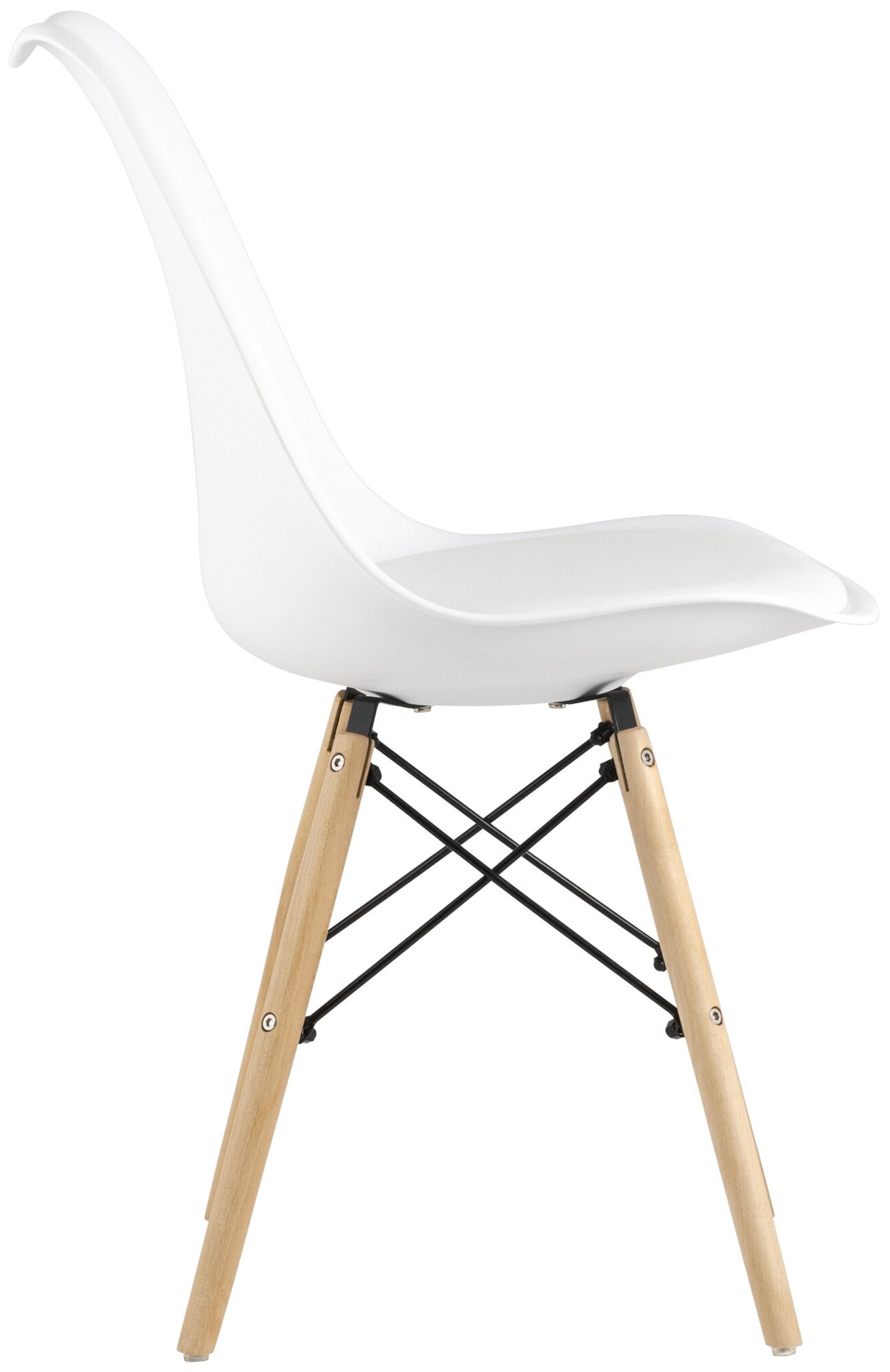 Стул для кухни Eames Soft DSW, белый - фотография № 4