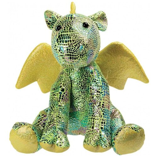Купить Мягкая игрушка Suki Cinder Green Dragon - Med (Зуки Блестящий Зеленый Дракон 23 см), Suki / Зуки