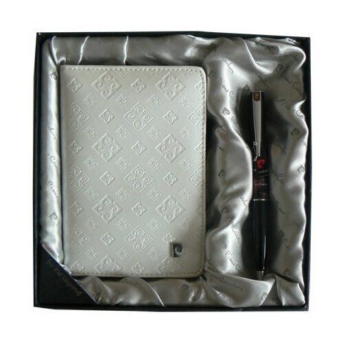 Набор: Обложка для паспорта и ручка Pierre Cardin, цвет белый (PS1138WH)