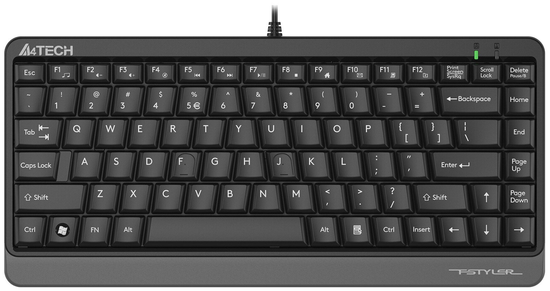 Клавиатура A4Tech Fstyler FKS11 USB (черный/серый)