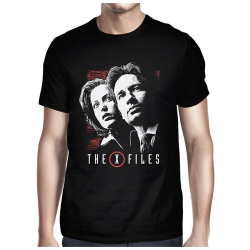 Футболка Design Heroes Секретные Материалы - X Files Мужская Черная 2XL