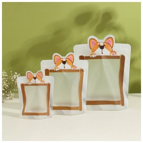 Набор пакетов для хранения сыпучих продуктов 3 шт 182235 см 14519 см 112145 см застёжка zip-lock 100₽