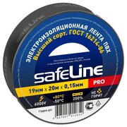 Изолента Safeline (19мм x 20м, черная) 1шт.