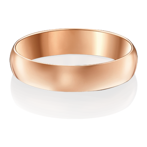 PLATINA jewelry Обручальное кольцо из красного золота без камней 01-3923-00-000-1110-11, размер 15,5