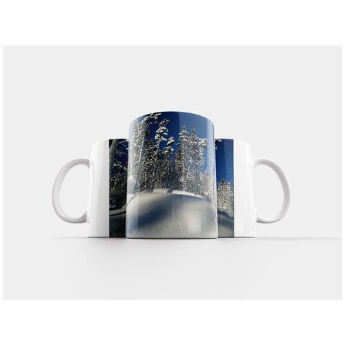 фото Кружка "зима, снег, деревья" 320 мл lotsprints