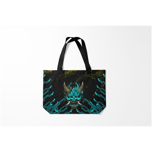 фото Сумка-шоппер / 46х35 см / геймерам / cyberpunk 2077 samurai burnettie