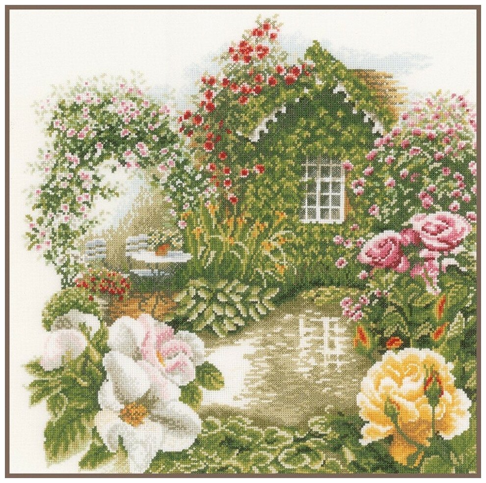 Rose Garden #PN-0008019 Lanarte Набор для вышивания 40 x 40 см Счетный крест