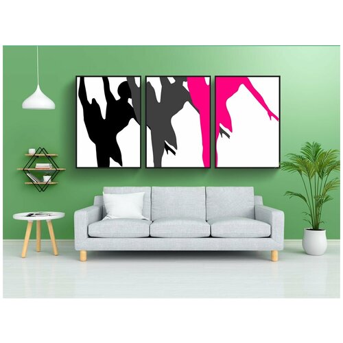 фото Набор модулных постеров для интерьера "балет, балерина, танцевать" 60x90 см. в тубусе, без рамки lotsprints